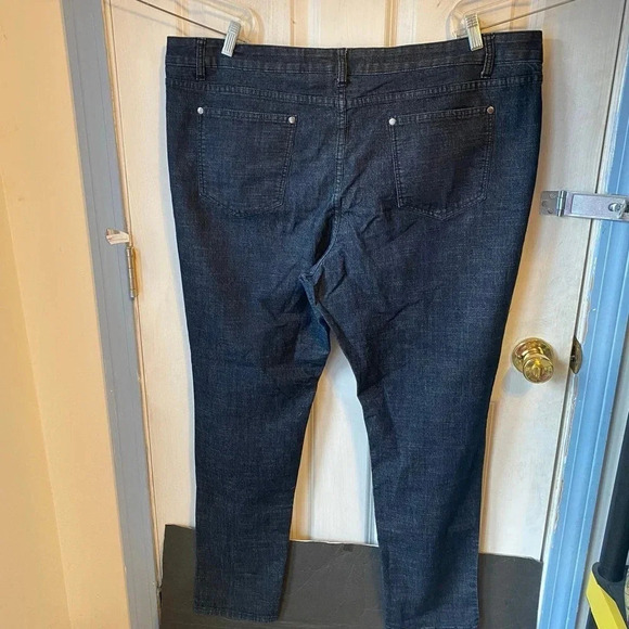 Fashion To Figure Jeans Pants Dark Blue Women Plus Size 20 Pockets - Picture 7 of 9